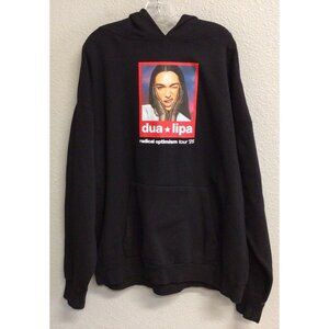 Dua Lipa Radical Optimism World Tour Hoodie Size XXL NEW Black Sweatshirt 2XL
